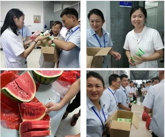 高溫送清涼 點(diǎn)滴聚人心--文化辦組織“送清涼”員工關(guān)懷活動